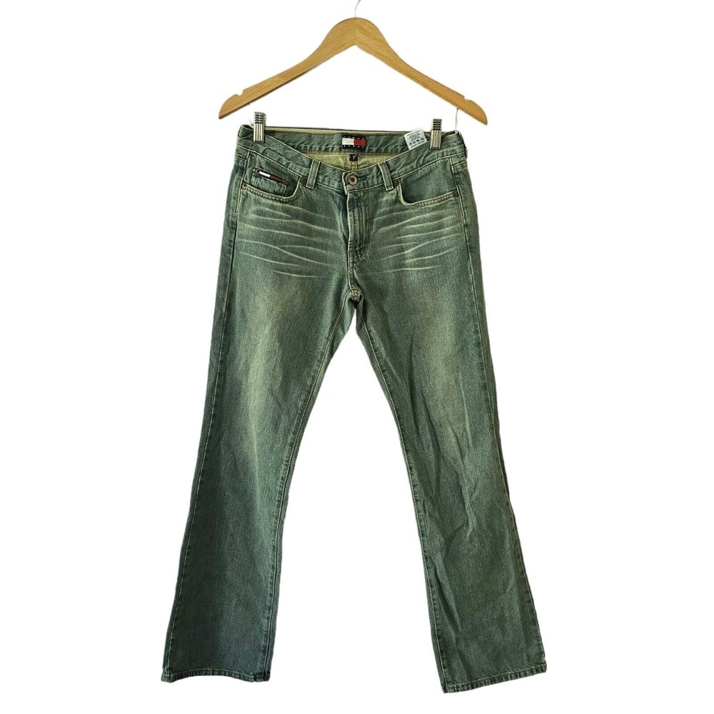 Vintage‎ 90s Tommy Hilfiger Denim Blue Jeans Motor Wash Hip Jean Size 7